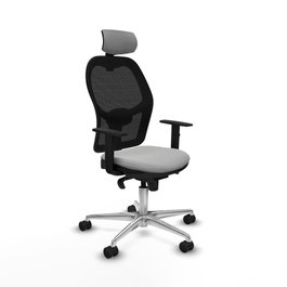 PIQUERAS Y CRESPO Silla de oficina Jorquera Gris claro/Negro
