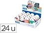 Milan Goma de borrar The Fun Ovalada con funda colores surtidos, caja de 24 unidades