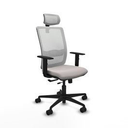 PIQUERAS Y CRESPO Silla de oficina Haches Blanca con Mecanismo Sincro/Traslack