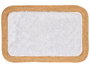 GIFTDECOR Alfombra Rectangular de Yute y Poliéster Blanco-Natural 120x80cm