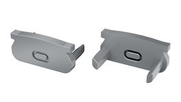 KIMERA-ORRE Perfil de Aluminio Anodizado Plata con Difusor Opal y Tapones 2,02M
