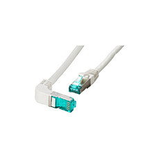 EFB Elektronik MK6001W.5G Patchkabel RJ45 Cat.6a S/FTP 5m Gris con ángulo de 90°