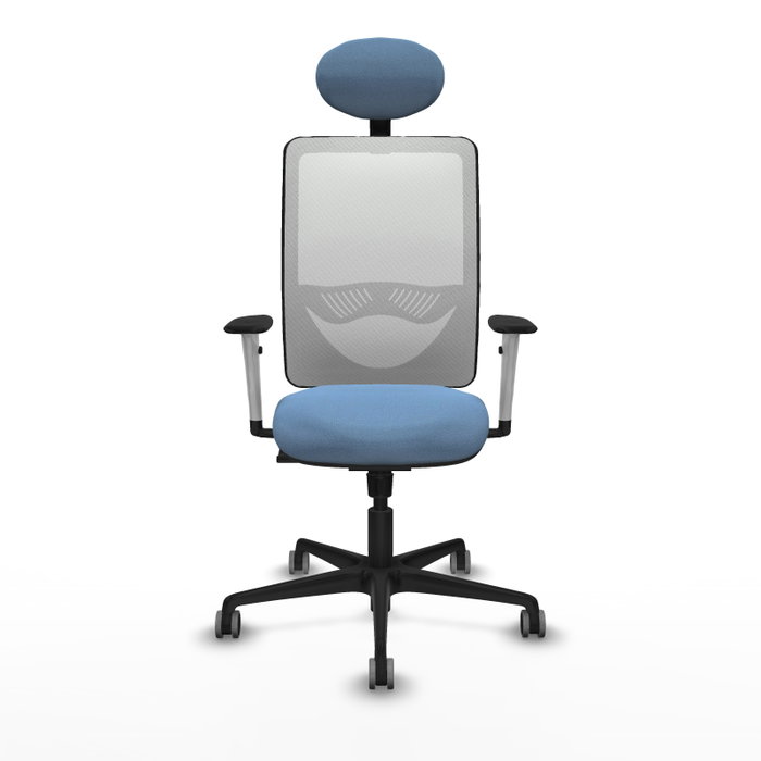 PIQUERAS Y CRESPO Silla de oficina Zulema Azul cielo y Blanco PIQUERAS Y CRESPO Silla de oficina Zulema Azul cielo y Blanco