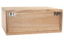 DKD Home Decor Mesilla de noche Mindi flotante natural