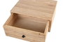 DKD Home Decor Mesilla de noche Mindi flotante natural