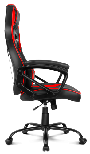 Drift DR50 Silla Gaming Ergonómica para Oficina y Videojuegos - Negra con Acentuaciones Rojas, Apoyo Lumbar, Respaldo Alto y Giratoria