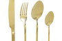 DKD Home Decor Cubertería Basicos Dorado Inox Set de 16 Piezas 0.3 x 23 x 1.8 cm