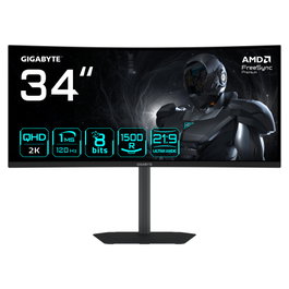 Gigabyte GS34WQCA Monitor Gaming Curvo 34" WQHD 3440x1440 1500R 120Hz 1ms FreeSync Premium HDR Ready HDMI