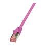 LogiLink Cable de Red Cat6 S/FTP Rosa 1 m
