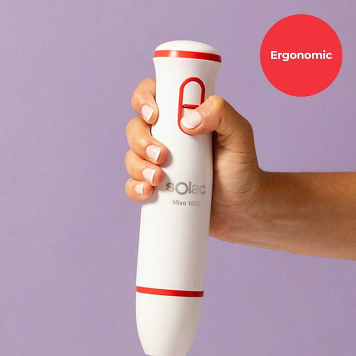 Batidora de Mano Solac BA5625 Blanco Rojo 1000 W