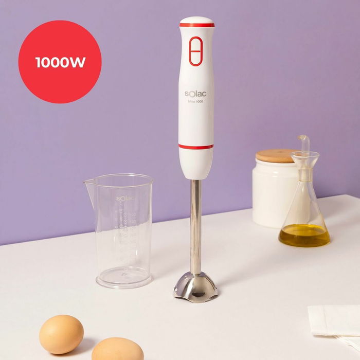 Batidora de Mano Solac BA5625 Blanco Rojo 1000 W