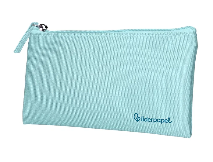 Liderpapel Estuche portatodo plano ancho azul celeste 200x100 mm