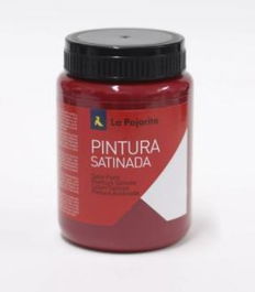 La Pajarita Pintura Témpera Escolar Satinada Rojo Carmin Bote 35 mL L-09