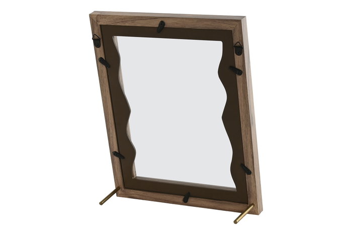 DKD Home Decor Marco Foto 10x15 Scandi Natural MDF Cristal 4 Unidades 7 x 27 x 22 cm