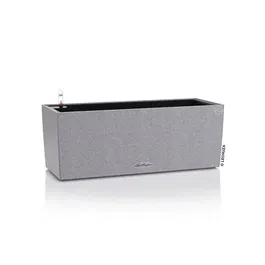 Lechuza LEC4008789156501 Jardiniere Balconera Piedra 50x19x19 cm Kit Completo Gris Piedra 8 L