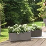 Lechuza LEC4008789156501 Jardiniere Balconera Piedra 50x19x19 cm Kit Completo Gris Piedra 8 L