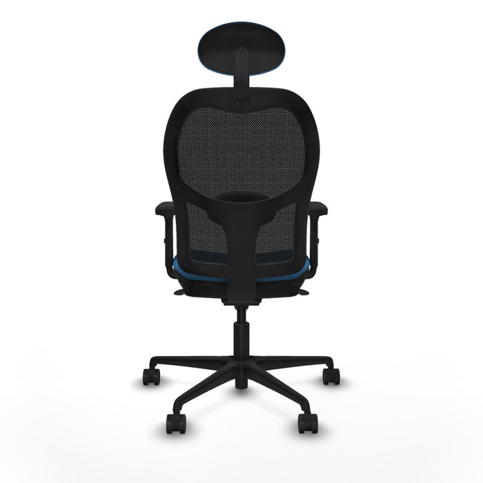 PIQUERAS Y CRESPO Silla de oficina Jorquera con mecanismo Sincro, Azul claro y Negro PIQUERAS Y CRESPO Silla de oficina Jorquera con mecanismo Sincro, Azul claro y Negro