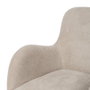 Silla Beige Giratorio Tejido-Metal 62 X 65 X 82 cm (Set de 2)