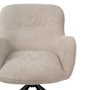 Silla Beige Giratorio Tejido-Metal 62 X 65 X 82 cm (Set de 2)