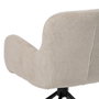 Silla Beige Giratorio Tejido-Metal 62 X 65 X 82 cm (Set de 2)