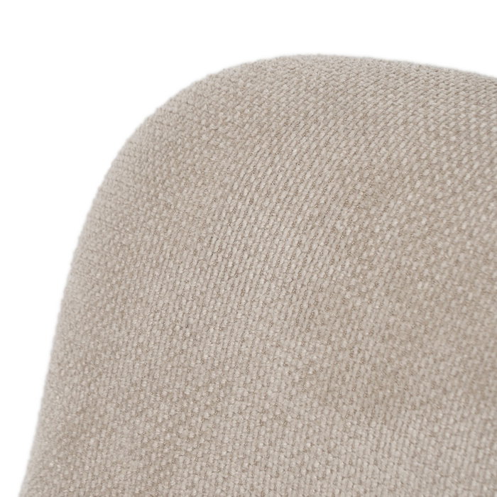 Silla Beige Giratorio Tejido-Metal 62 X 65 X 82 cm (Set de 2)