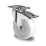 Rueda Industrial 80 PP Blanca Placa Giro Freno 20C0899