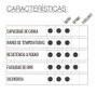 Rueda Industrial 80 PP Blanca Placa Giro Freno 20C0899