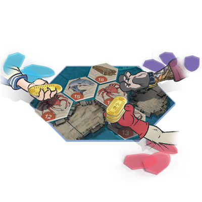 CMON Nyakuza - Juego de Mesa Estratégico de Reiner Knizia NYA001ES - Subastas y Control de Área para 2 a 4 Jugadores, 40 Min, Edad 10+