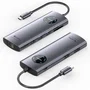 Vention TQUHB Hub USB Tipo C 7 en 1 HDMI 4K DisplayPort USB RJ45 Lector Tarjetas Gris