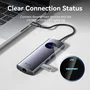 Vention TQUHB Hub USB Tipo C 7 en 1 HDMI 4K DisplayPort USB RJ45 Lector Tarjetas Gris