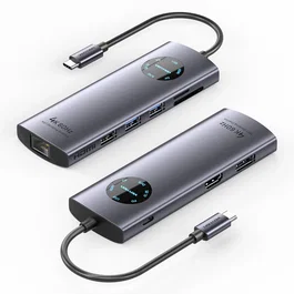 Vention Docking Station USB-C TQUHB 9 en 1 Gris