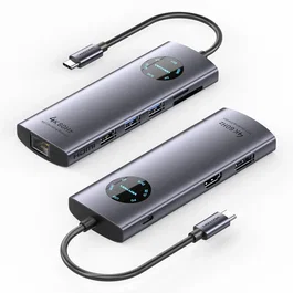 Vention Docking Station USB-C TQUHB 9-en-1 Gris