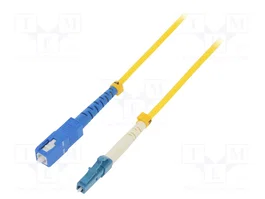 QOLTEC Cable de conexión de fibra óptica LC/UPC a SC/UPC 7m 9/125um