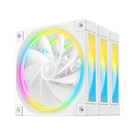 DeepCool FL12R WH 120mm Ventilador Blanco Triple Pack PWM FDB LED