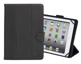 Rivacase 3137 Funda Folio Negra para Tablets de hasta 25.6 cm (10.1") - Compatible con iPad Air 2, Galaxy Tab S2, Sony Z4, Lenovo, Acer, Asus - Cierre Magnético, Resistente