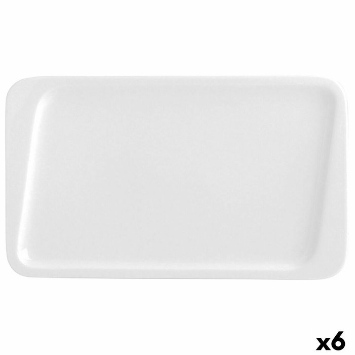Quid Plato Aperitivo Porcelana Chef 25x15 cm (6 Unidades)