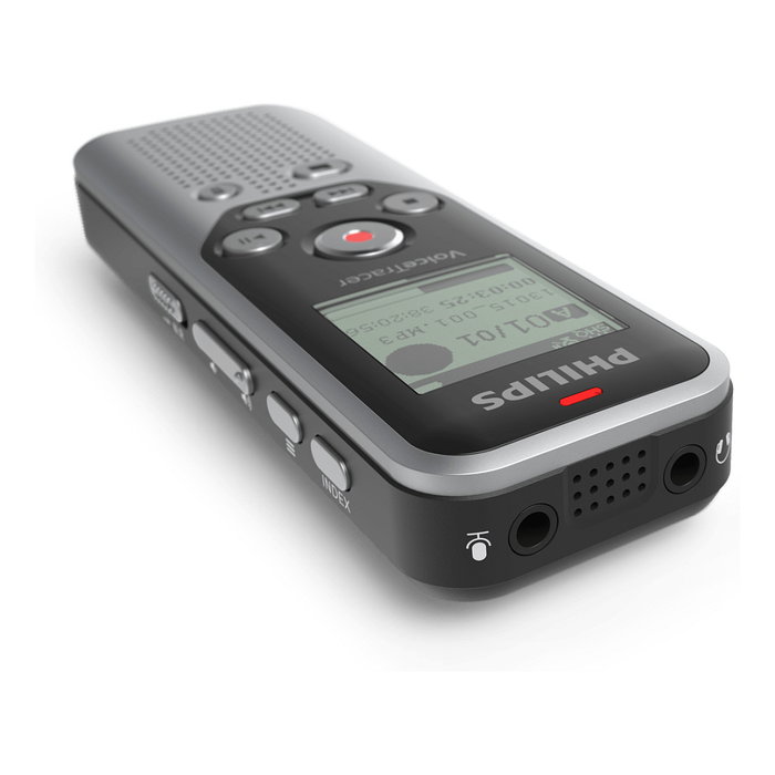 Philips DVT1250 Voice Tracer - Grabadora de voz digital, 8 GB, hasta 583 h de grabación, soporta WAV, activación por voz, idiomas: ESP/ENG/FR/DE/IT/PL/RU