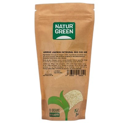NATURGREEN Arroz Integral Jazmín Ecológico Bio 500 g NATURGREEN Arroz Integral Jazmín Ecológico Bio 500 g