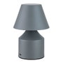 Fbright Lámpara metálica led táctil recargable 2W 200lm gris ø110 x 163 mm