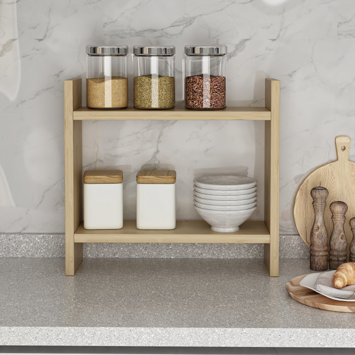 Hanah Home Denver Estantería de Cocina Color Zafiro Organizador Almacenamiento Cocina Tablero Melamina 34x10x30 cm