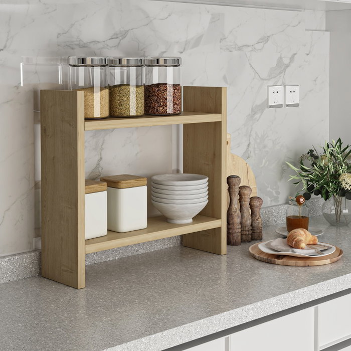 Hanah Home Denver Estantería de Cocina Color Zafiro Organizador Almacenamiento Cocina Tablero Melamina 34x10x30 cm