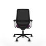 PIQUERAS Y CRESPO Silla de oficina Mardos con mecanismo Sincro, Morado y Negro