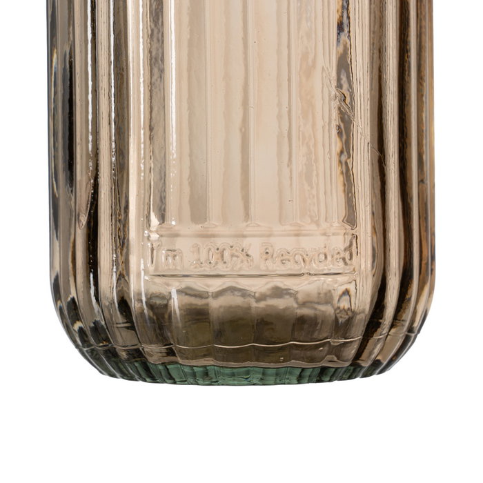 Florero Champán Vidrio Reciclado We Care 11 X 11 X 28 cm