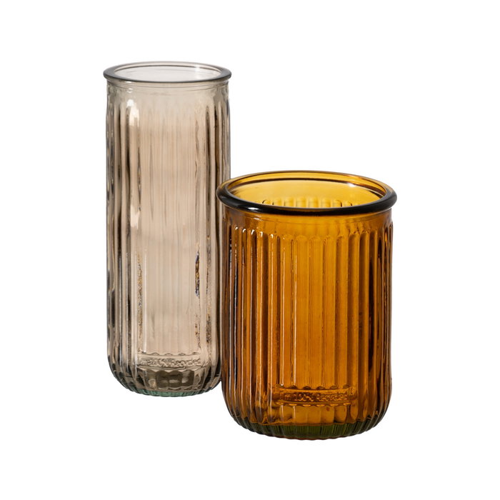 Florero Champán Vidrio Reciclado We Care 11 X 11 X 28 cm