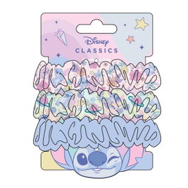 Cerdá Accesorios Pelo Coletero de Tela 3 Piezas Stitch