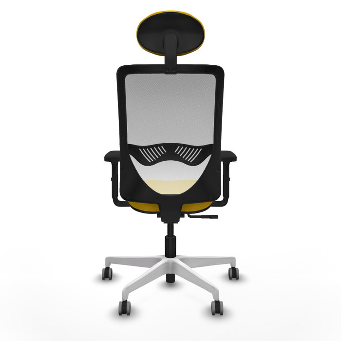 PIQUERAS Y CRESPO Silla de oficina Zulema Amarillo y Blanco PIQUERAS Y CRESPO Silla de oficina Zulema Amarillo y Blanco