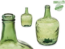 Giftdecor Botella Decorativa Vidrio Lisa 8L Verde 22x37.5x22cm (Set de 2)