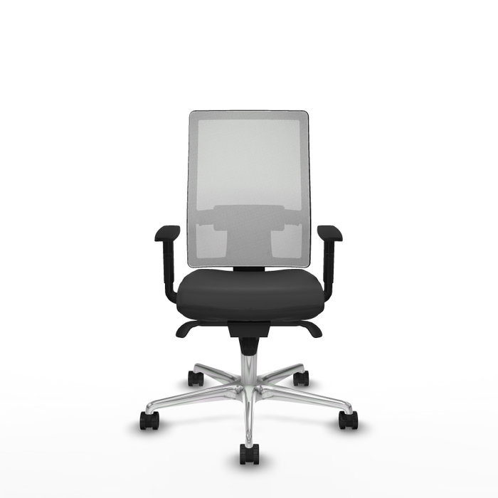 PIQUERAS Y CRESPO Silla de oficina Horna con mecanismo Sincro Gris y Blanco