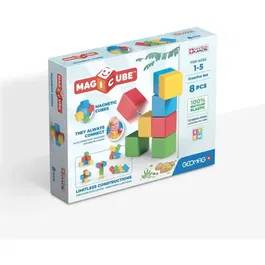 Geomag GEO0871772002468 Magicube Recycled Creative Set Juego de construcción magnético, 8 piezas, Plástico reciclado, A partir de 1 año