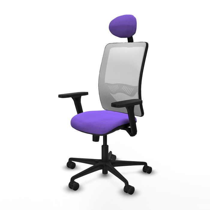 PIQUERAS Y CRESPO Silla de oficina Zulema con Mecanismo Sincro, Lila y Blanco PIQUERAS Y CRESPO Silla de oficina Zulema con Mecanismo Sincro, Lila y Blanco